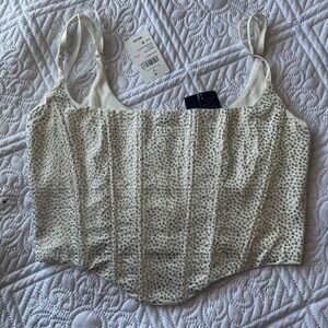 NWT Windsor sparkly corset top